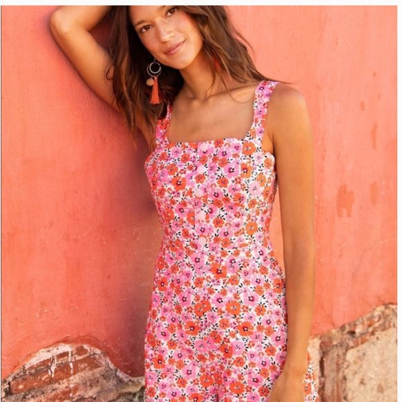 Yumi Kim 'Walk This Way' Retro Style Wide Leg Floral Jumpsuit - Picture 15 of 16